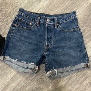 Levi's Indigo Denim Jean Shorts